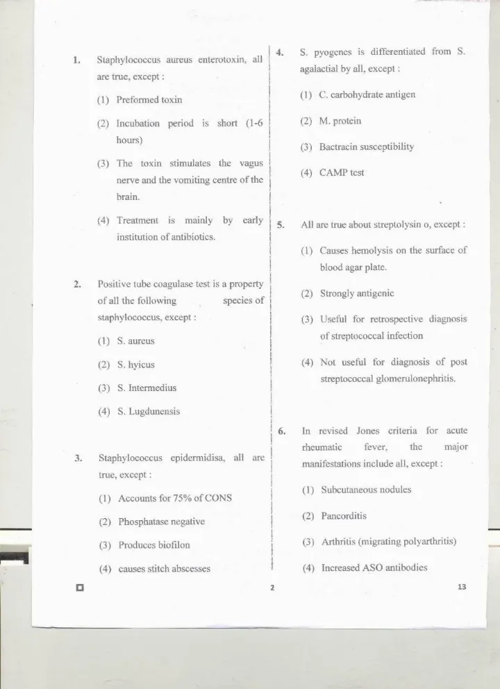 RPSC Asst. Professor Microbiology 2020 question paper page 1 scan showing exam header, paper code BSAPMb-02, and instructions in Hindi and English. PDF download.