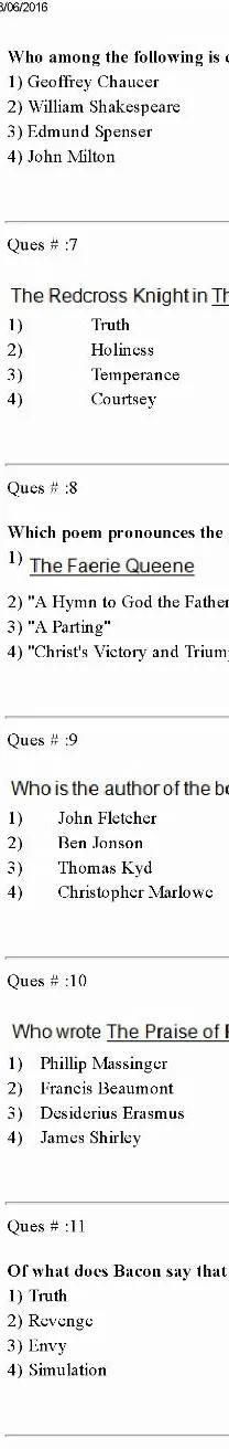 RPSC College Lecturer 2014 English Literature Paper II question paper page 1 scan PDF download