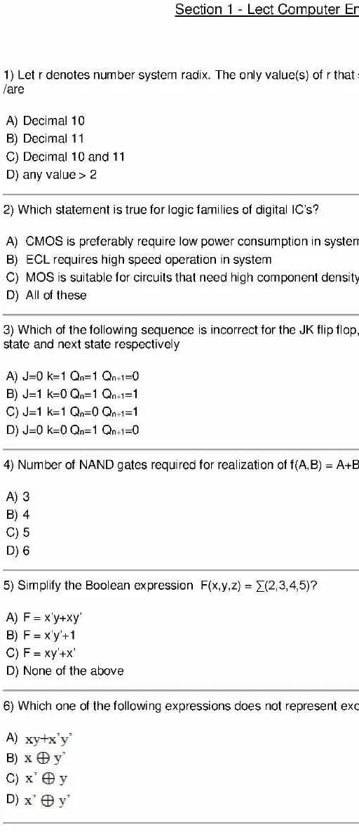RPSC Lecturer Computer Engineering 2014 question paper page 1 instructions scan PDF download