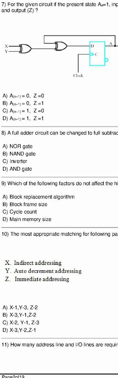 RPSC Lecturer Computer Engineering 2014 question paper page 1 instructions scan PDF download