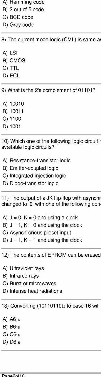 RPSC Lecturer Electronics Engineering 2014 question paper page 1 instructions scan PDF download for Rajasthan Govt Jobs