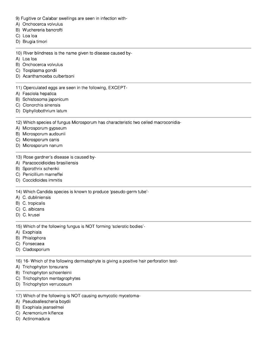 RPSC Sr. Demonstrator Microbiology 2015 question paper page 1 scan PDF download. Contains objective questions for the exam.