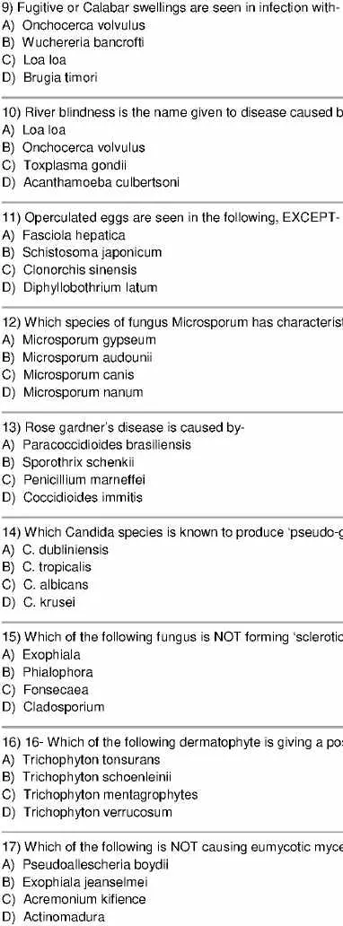 RPSC Sr. Demonstrator Microbiology 2015 question paper page 1 scan PDF download. Contains objective questions for the exam.