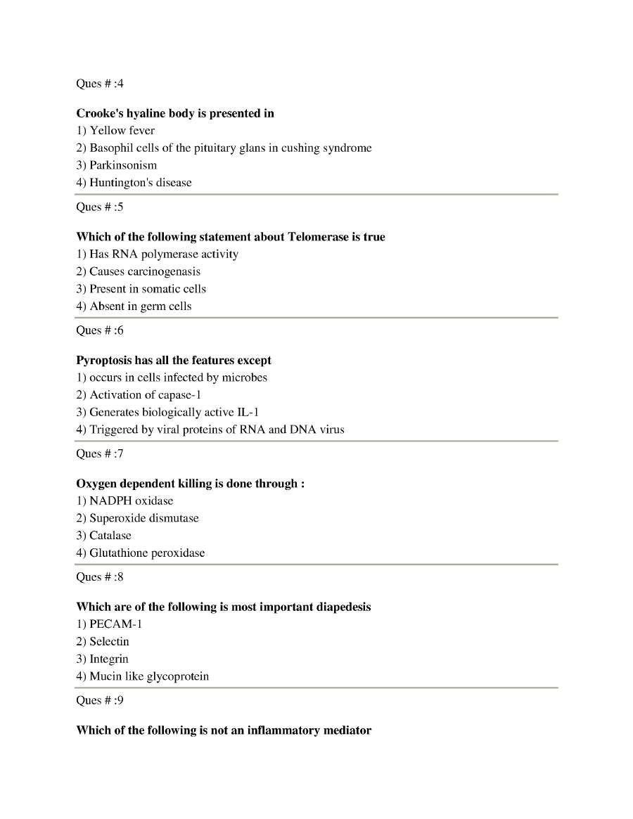 Sr. Demonstrator Pathology 2014 RPSC question paper page 1 instructions scan PDF download Rajasthan Public Service Commission