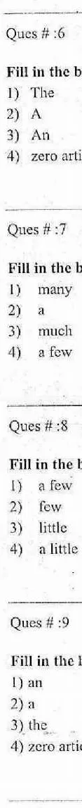 RPSC Sr. Teacher GR II 2011 English question paper page 1 instructions scan PDF download
