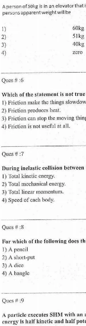 RPSC Sr. Teacher GR II 2011 Science question paper page 1 instructions scan PDF download