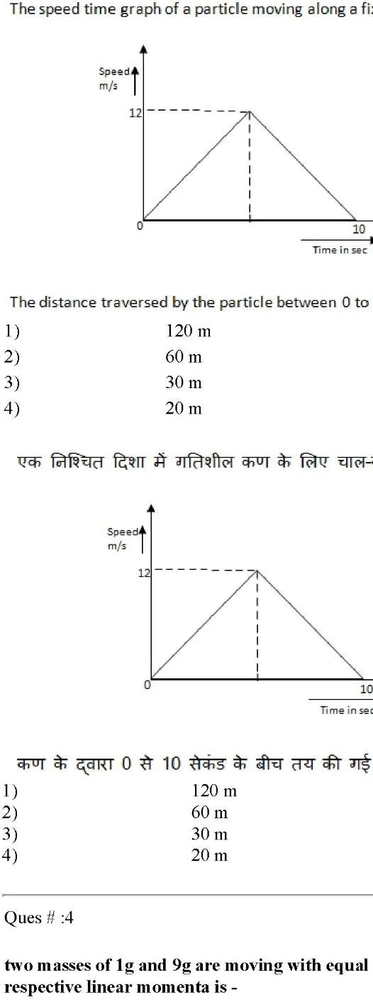 Sr. Teacher Gr II (Spl. Edu.) 2015 Science question paper page 1 instructions and exam header scan PDF download