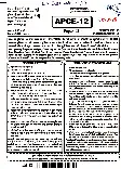 Asst. Prof. College Education 2020 Zoology Paper II RPSC question paper page 1 instructions scan PDF download