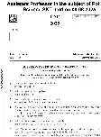 CSP 2025 Assistant Professor – Political Science Question Paper — page 1 instructions scan PDF download