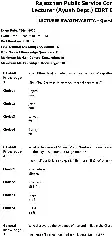 RPSC Lecturer Swasthvritta 2026 question paper page 1 instructions and exam header scan PDF download for Ayush Dept. CBRT Exam.