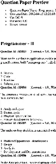 RPSC Programmer II 2011 question paper page 1 instructions scan PDF download for ACP AND PROGRAMMER exam