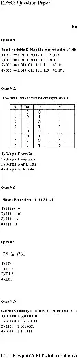 RPSC VPITI 2012 Information Technology question paper page 1 instructions scan PDF download