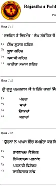 Sr. Teacher Gr II Comp. Exam 2016 Punjabi question paper page 1 instructions scan PDF download RPSC