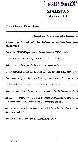 Statistics Paper III 2021 IES/ISS – Section A & B Questions — page 1 instructions scan PDF download