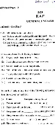 UKPSC Additional Private Secretary Exam 2020 General English question paper page 1 instructions scan PDF download