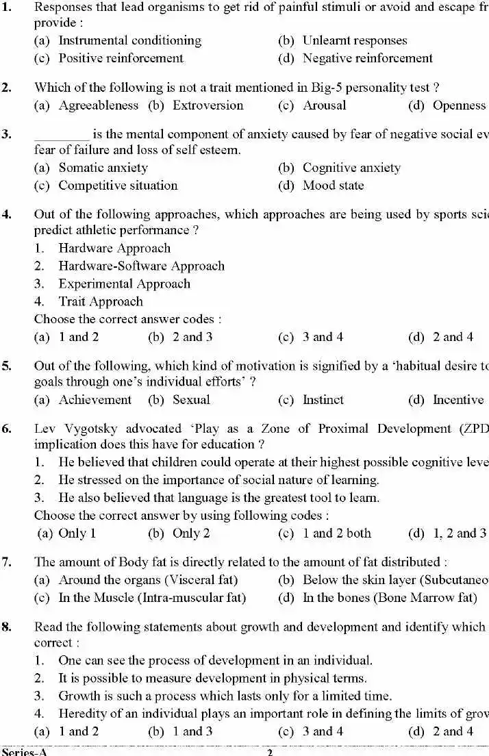 UKPSC District Sports Officer 2025 Games & Sports instruction page image in Hindi and English