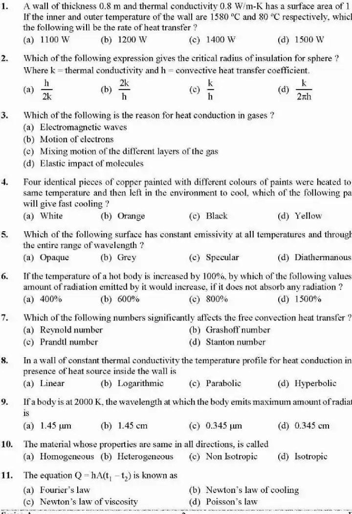 UKPSC Government ITI Foreman Instructor Refrigeration & Air Conditioning 2024 question paper page 1 instructions scan PDF download