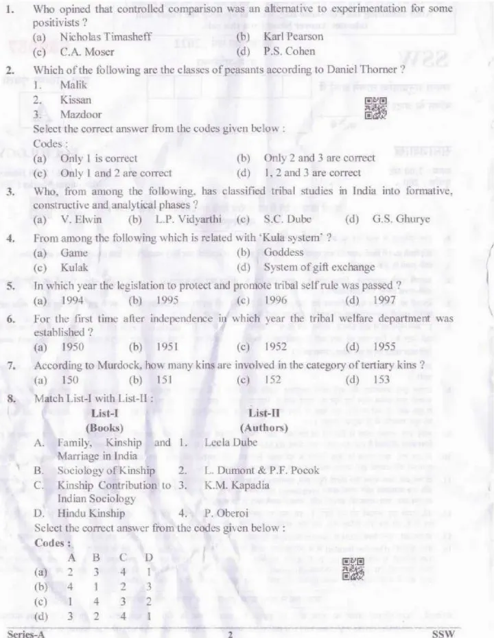 UKPSC Superintendent Selection Examination 2022 Screening Exam question paper page 1 scan PDF download, showing exam header and initial objective questions.
