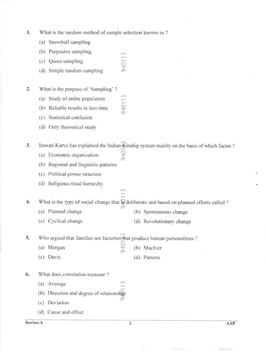 UKPSC Superintendent 2026 Screening Exam question paper page 1 instructions scan PDF download for Woman Welfare Department Selection-2025