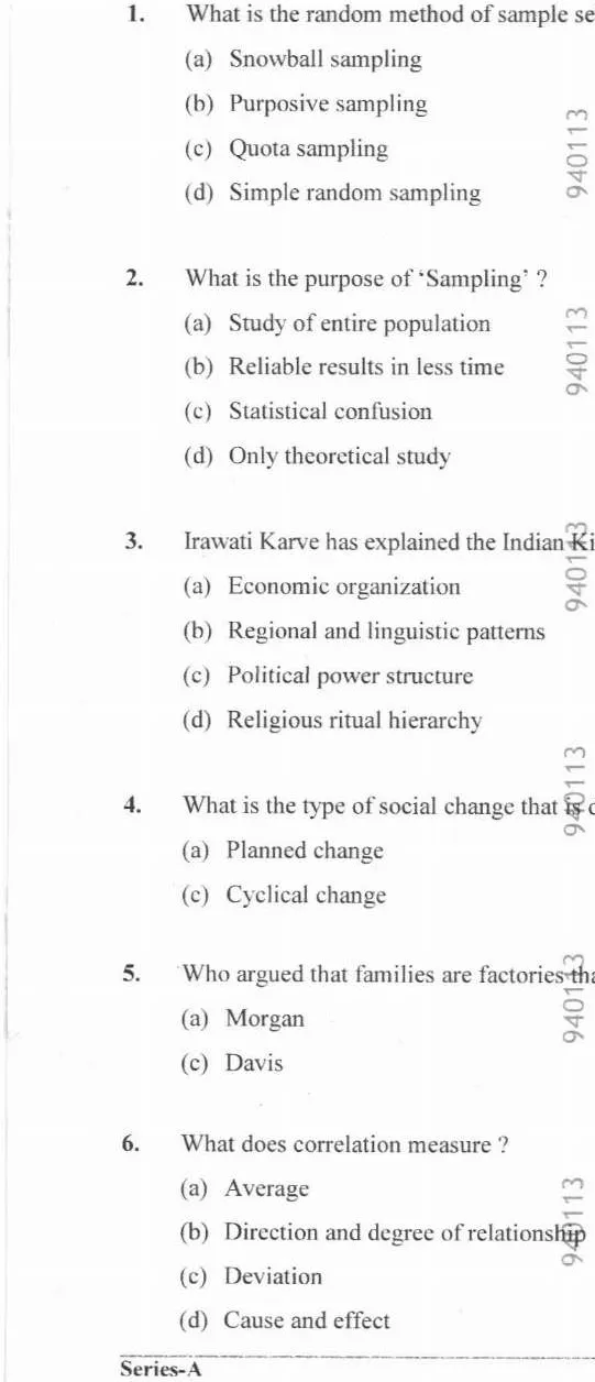 UKPSC Superintendent 2026 Screening Exam question paper page 1 instructions scan PDF download for Woman Welfare Department Selection-2025