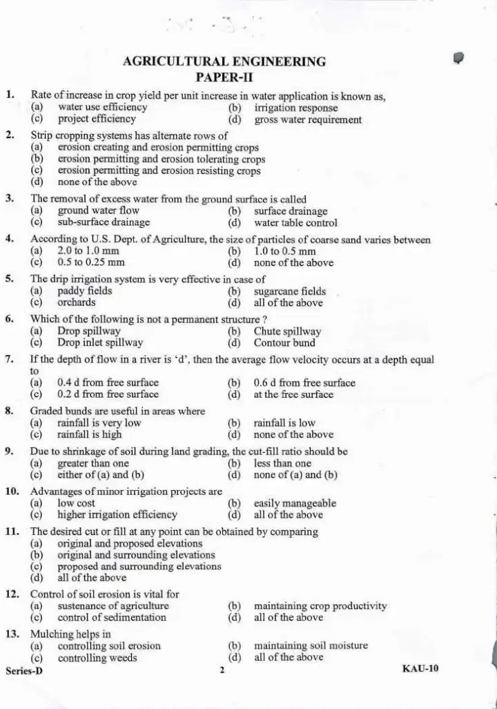 Uttarakhand Combined Junior Engineer Selection Examination 2013 2013 UKPSC question paper page 1 instructions scan PDF download