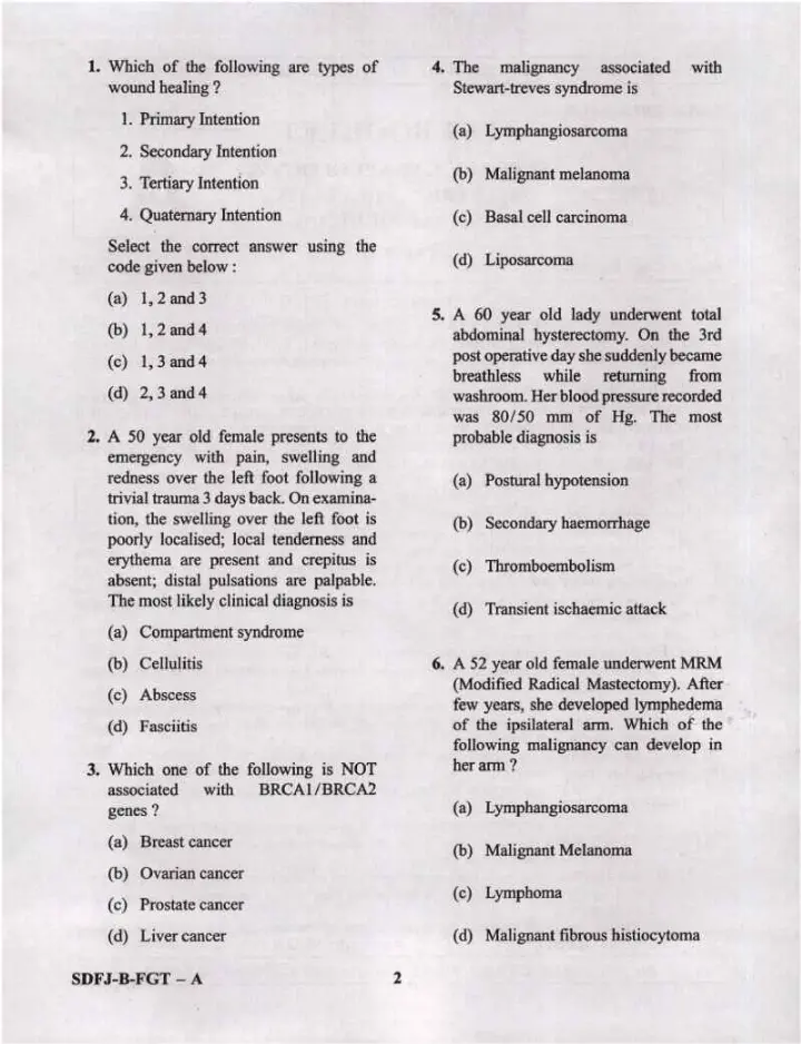 UPSC CMS 2021 Surgery, Gynaecology & Obstetrics, Preventive & Social Medicine Paper II question paper page 1 instructions scan PDF download