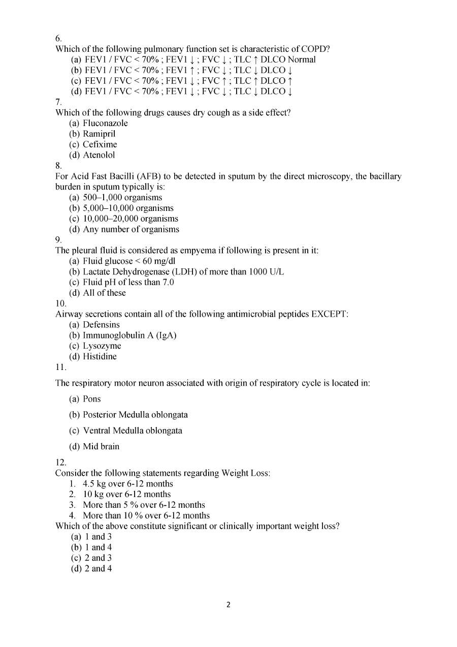 UPSC CMSE 2019 General Medicine question paper page 1 scan, featuring exam header and initial objective questions for download.