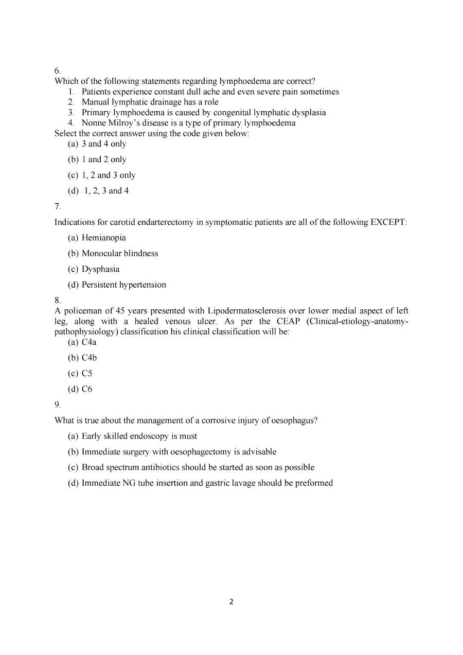 UPSC CMSE 2019 Paper-II Medical question paper page 1 scan PDF download, showing exam header and first few objective questions.