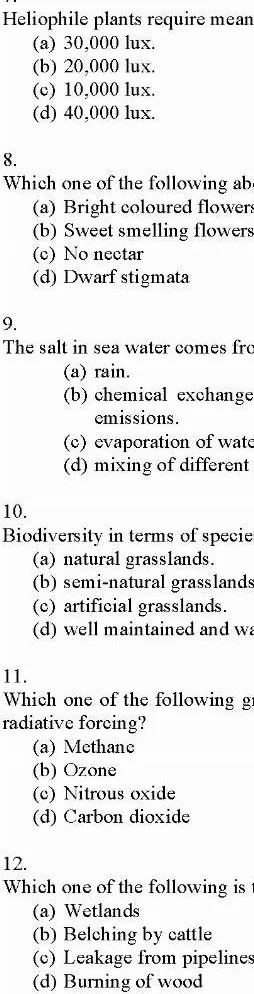UPSC Combined Geo-Scientist Preliminary Examination 2020 Paper-I General Knowledge question paper page 1 instructions scan PDF download