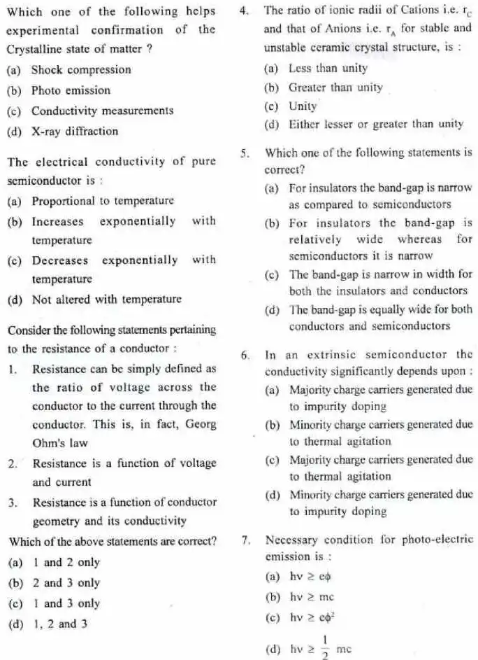 UPSC Engineering Services 2016 Electronics & Telecommunication Paper-I question paper page 1 instructions scan PDF download