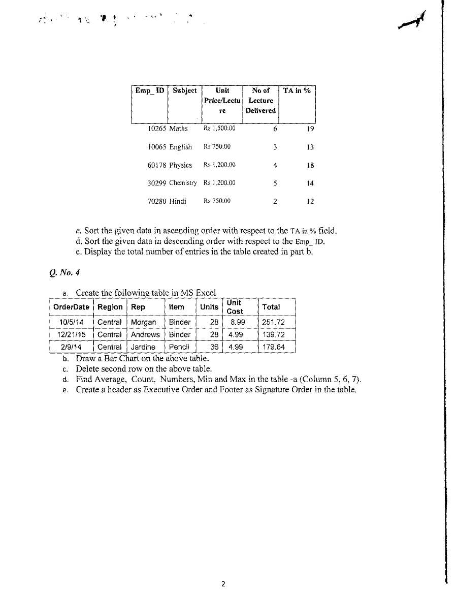 Uttarakhand Judicial Service JD 2018 Practical page 1 instructions scan, header, exam details