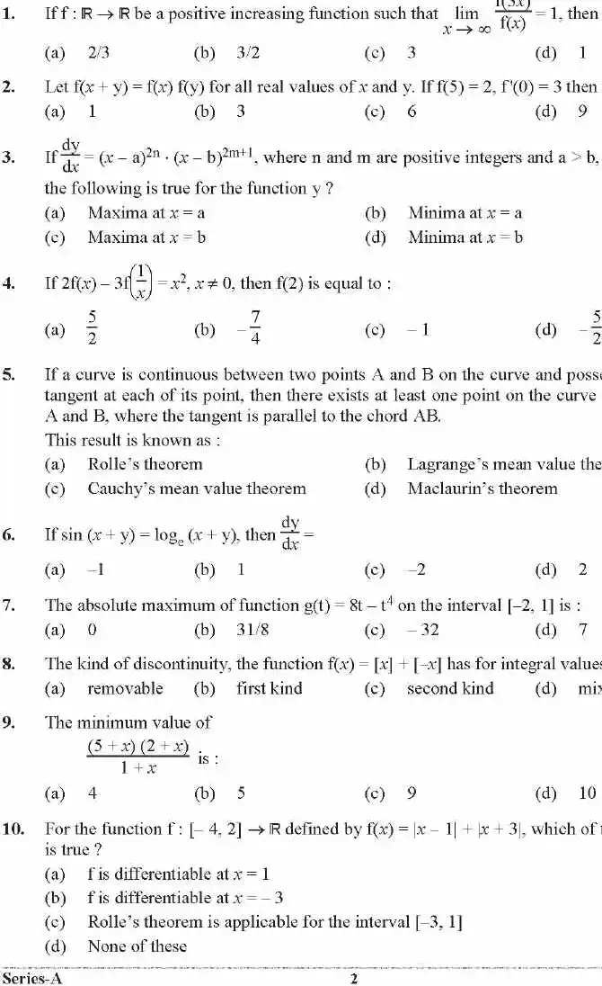 Uttarakhand Lecturer Physics Set-A 2021 MCQ — page 1 instructions scan PDF download